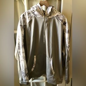 True Timber Mens gray and white camo pullover hoodie in size 2XL